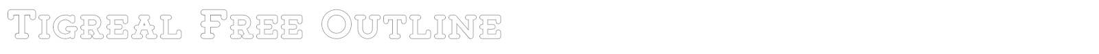 Tigreal font preview